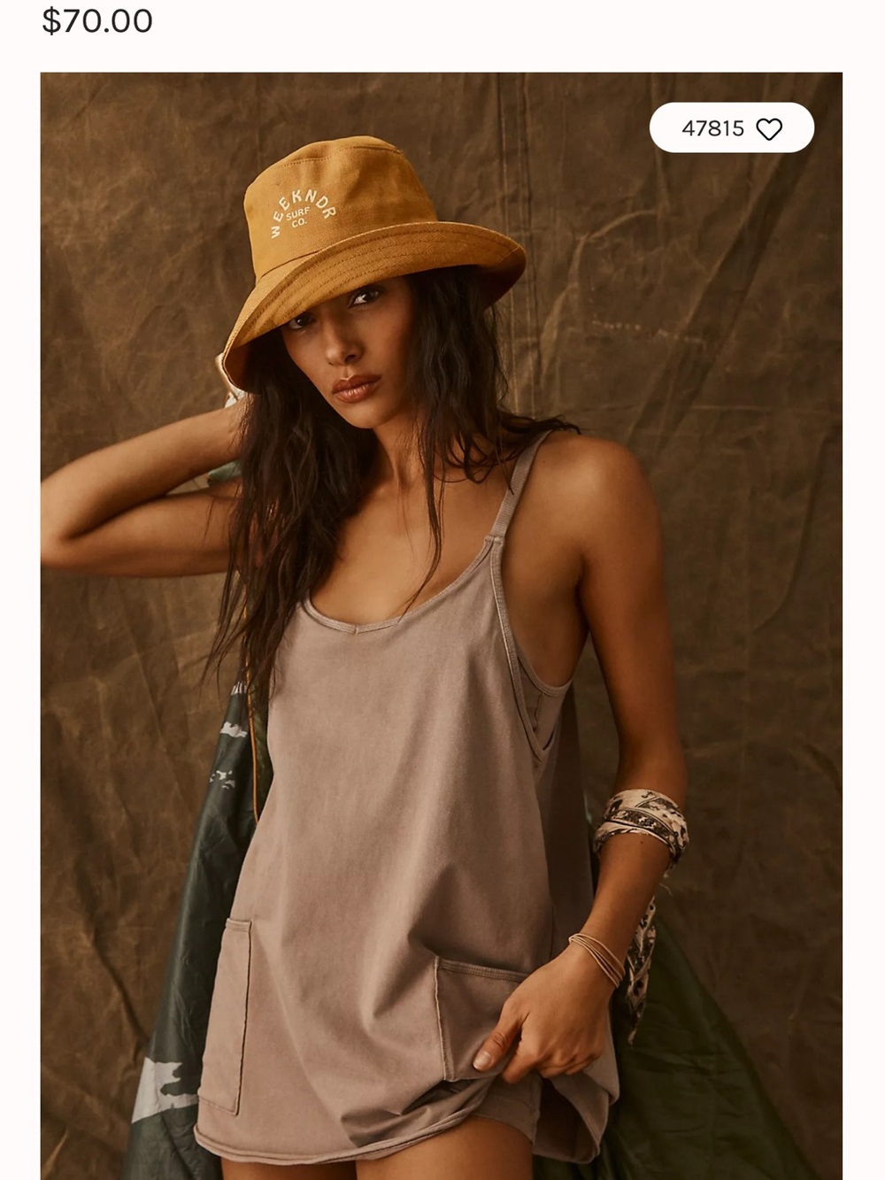 Free People Hot Shot Mini Dress, Color Brown, Size Large
